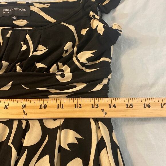 Jones New York Convertible Flutter Sleeve Dress Size 8 - Picture 6 of 7